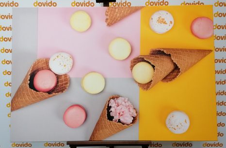 OBRAZ MAKRÓNKY V KORNOUTU - OBRAZY JÍDLA A NÁPOJE - OBRAZY