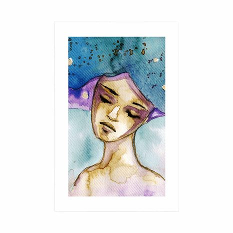 PLAKAT Z PASSE-PARTOUT KSIĘŻYCOWA WRÓŻKA - KOBIETY - PLAKATY