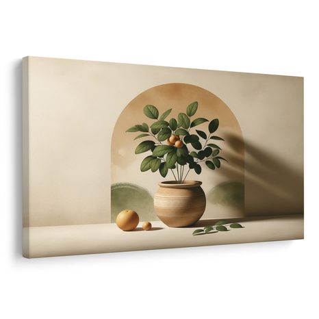 WANDBILD ZITRUSHARMONIE - BOTANISCHE BILDER - BILDER