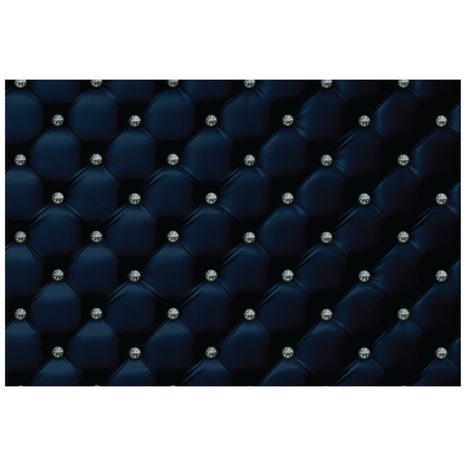 SELF ADHESIVE WALLPAPER ROYAL BLUE LEATHER ELEGANCE - WALLPAPERS - 🔥 TOTAL SALE 🔥
