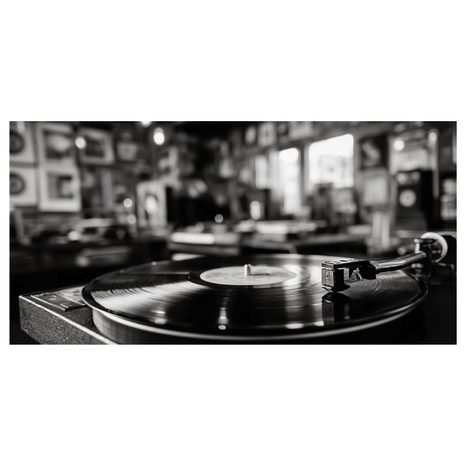 WANDBILD NOSTALGISCHE MUSIKATMOSPHÄRE - VINTAGE- UND RETRO-BILDER - BILDER