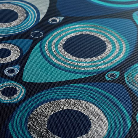 TABLEAU SUR TOILE – CERCLES HYPNOTIQUES ET YEUX - TABLEAUX PAR THÈME - TABLEAUX