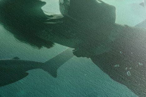 WANDBILD UMARMUNG VON FRAUEN UNTER HAIEN - DOVIDO CHALLENGE - BILDER