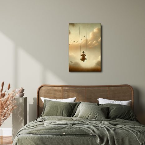 OBRAZ SNĚNÍ MEZI OBLAKY - OBRAZY LIDÍ - OBRAZY