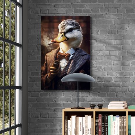 WANDBILD TIERISCHER GANGSTER ENTERICH - WANDBILDER TIERISCHE GANGSTER - BILDER