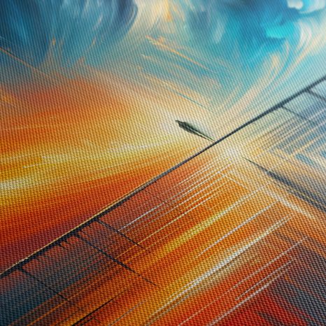 WANDBILD GESTALT AUF STEG ZWISCHEN HIMMEL UND ERDE - WANDBILDER NACH MOTIV - BILDER