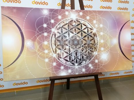 WANDBILD BEZAUBERNDES MANDALA - BILDER MIT FENG SHUI-MOTIVEN - BILDER