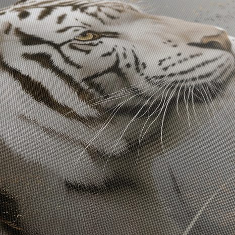 WANDBILD MAJESTÄTISCHER TIGER IN DER NATUR - BILDER VON LÖWEN UND TIGERN - BILDER