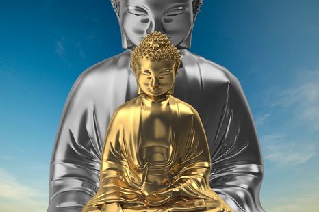 WANDBILD MEDITIERENDE BUDDHAS - BILDER - 🔥 TOTALAUSVERKAUF