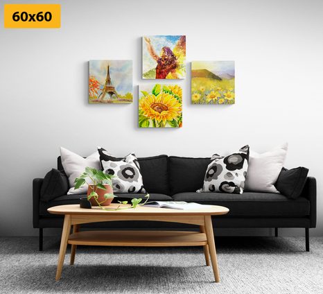 SET OBRAZŮ S NÁDECHEM SVOBODY - SESTAVY OBRAZŮ - OBRAZY