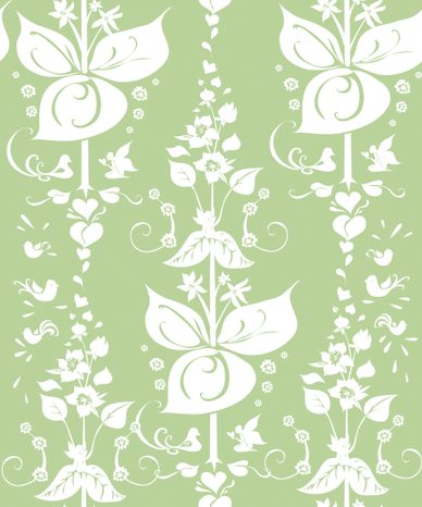 SELBSTKLEBENDE TAPETE GRÜNES VOLKSMUSTER - SELBSTKLEBENDE TAPETEN - TAPETEN