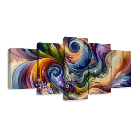 WANDBILD WIRBEL UNENDLICHER ENERGIE - WANDBILDER ABSTRAKTE FORMEN - BILDER