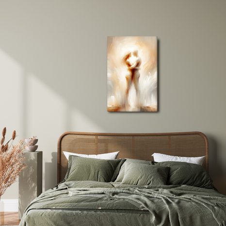 WANDBILD LIEBE IN ÄTHERISCHER WELT - BILDER MIT LIEBESMOTIVEN - BILDER