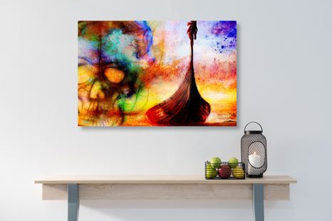 OBRAZ VIKINGSKÁ LOĎ - ABSTRAKTNÍ OBRAZY - OBRAZY