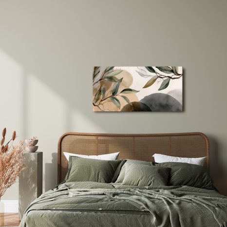 WANDBILD NATÜRLICHE ELEGANZ DER BLÄTTER - BILDER BÄUME UND LAUB - BILDER