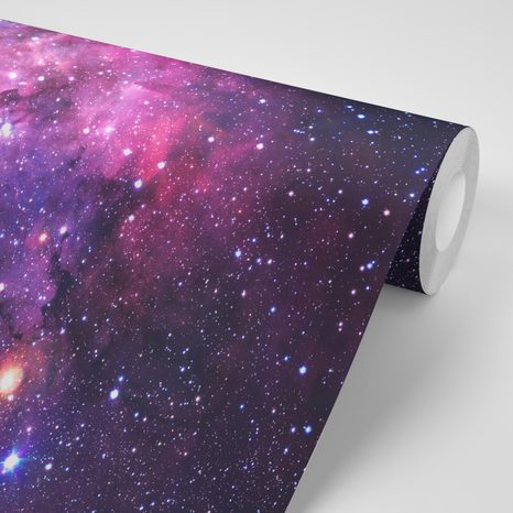 FOTOTAPETE LILA HIMMEL - UNIVERSUM- UND STERNE-TAPETEN - TAPETEN