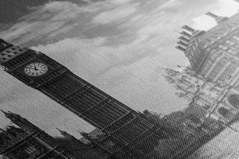 SLIKA LONDONSKI BIG BAN V ČRNOBELI IZVEDBI - ČRNOBELE SLIKE - SLIKE