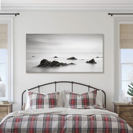 CANVASTAVLA STILLA KUST I DIS - TAVLOR MED HAV OCH STRAND - TAVLOR