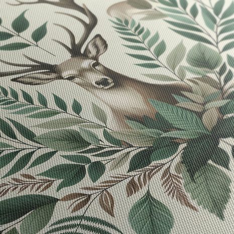 WANDBILD HIRSCH IM WALDKRANZ - BILDER VON HIRSCHEN - BILDER