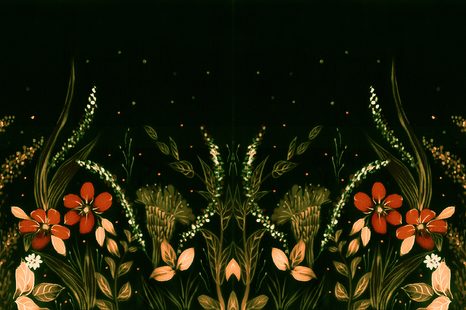 TAPETA KVĚTINOVÝ ORNAMENT - TAPETY KVĚTINY - TAPETY