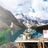 Selbstklebende Fototapete Wunderschönes Bergpanorama
