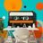 SELBSTKLEBENDE FOTOTAPETE RETRO-KASSETTE AUF BUNTEN KREISEN - MUSIK FOTOTAPETEN - TAPETEN