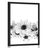 Plagát čerešňové kvety v čiernobielom prevedení