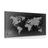 CANVAS PRINT OLD WORLD MAP ON AN ABSTRACT BACKGROUND IN BLACK AND WHITE - PICTURES OF MAPS - PICTURES