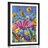 POSTER MIT PASSEPARTOUT BUNTE BLUMEN AUF DER WIESE - BLUMEN - POSTER