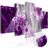 Obraz purpurové květy na akrylátovém skle - Purple Utopia