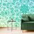 SELF ADHESIVE WALLPAPER BLUE-GREEN MANDALA - SELF-ADHESIVE WALLPAPERS - WALLPAPERS