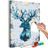 Picture painting by numbers christmas deer