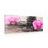 CANVAS PRINT ORCHID AND ZEN STONES ON A WOODEN BACKGROUND - PICTURES FENG SHUI - PICTURES