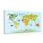 CANVAS PRINT CHILDREN'S MAP OF THE WORLD WITH ANIMALS - CHILDRENS PICTURES - PICTURES