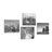 CANVAS PRINT SET NEW YORK CITY IN BLACK AND WHITE - SET OF PICTURES - PICTURES