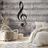 SELBSTKLEBENDE FOTOTAPETE MUSIKNOTEN AUF VINTAGE-HINTERGRUND - MUSIK FOTOTAPETEN - TAPETEN