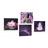 CANVAS PRINT SET FENG SHUI IN PURPLE VERSION - SET OF PICTURES - PICTURES