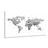 Εικόνα του παγκόσμιου χάρτη σε ασπρόμαυρα χρώματα