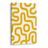 TABLEAU SUR TOILE – COURBES ORGANIQUES EN JAUNE - PEINTURES VINTAGE ET RÉTRO - TABLEAUX