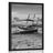 POSTER BOAT AT SUNSET IN BLACK AND WHITE - BLACK AND WHITE - POSTERS