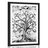 POSTER WITH MOUNT SYMBOL OF THE TREE OF LIFE IN BLACK AND WHITE - BLACK AND WHITE - POSTERS