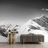 WALL MURAL SNOWY BLACK AND WHITE MOUNTAINS - BLACK AND WHITE WALLPAPERS - WALLPAPERS