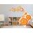 DECORATIVE WALL STICKERS ORANGE CIRCLES - STICKERS