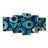 TABLEAU EN 5 PARTIES – YEUX ABSTRAITS BLEUS - TABLEAUX PAR THÈME - TABLEAUX