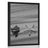 POSTER SEASHELLS ON A SANDY BEACH IN BLACK AND WHITE - BLACK AND WHITE - POSTERS