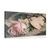 IMPRESSION SUR TOILE ROSE ET COEUR EN JUTE - IMPRESSIONS SUR TOILE VINTAGE ET RÉTRO - IMPRESSION SUR TOILE