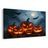 WANDBILD HALLOWEEN-KÜRBISSE UNTER FLEDERMÄUSEN - HALLOWEEN- UND HORROR-BILDER - BILDER