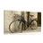 CANVAS PRINT RUSTIC BICYCLE IN SEPIA DESIGN - BLACK AND WHITE PICTURES - PICTURES