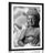 POSTER WITH MOUNT PEACEFUL BUDDHA IN BLACK AND WHITE - BLACK AND WHITE - POSTERS