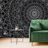 WALLPAPER DETAILED DECORATIVE MANDALA IN BLACK AND WHITE - WALLPAPERS FENG SHUI - WALLPAPERS